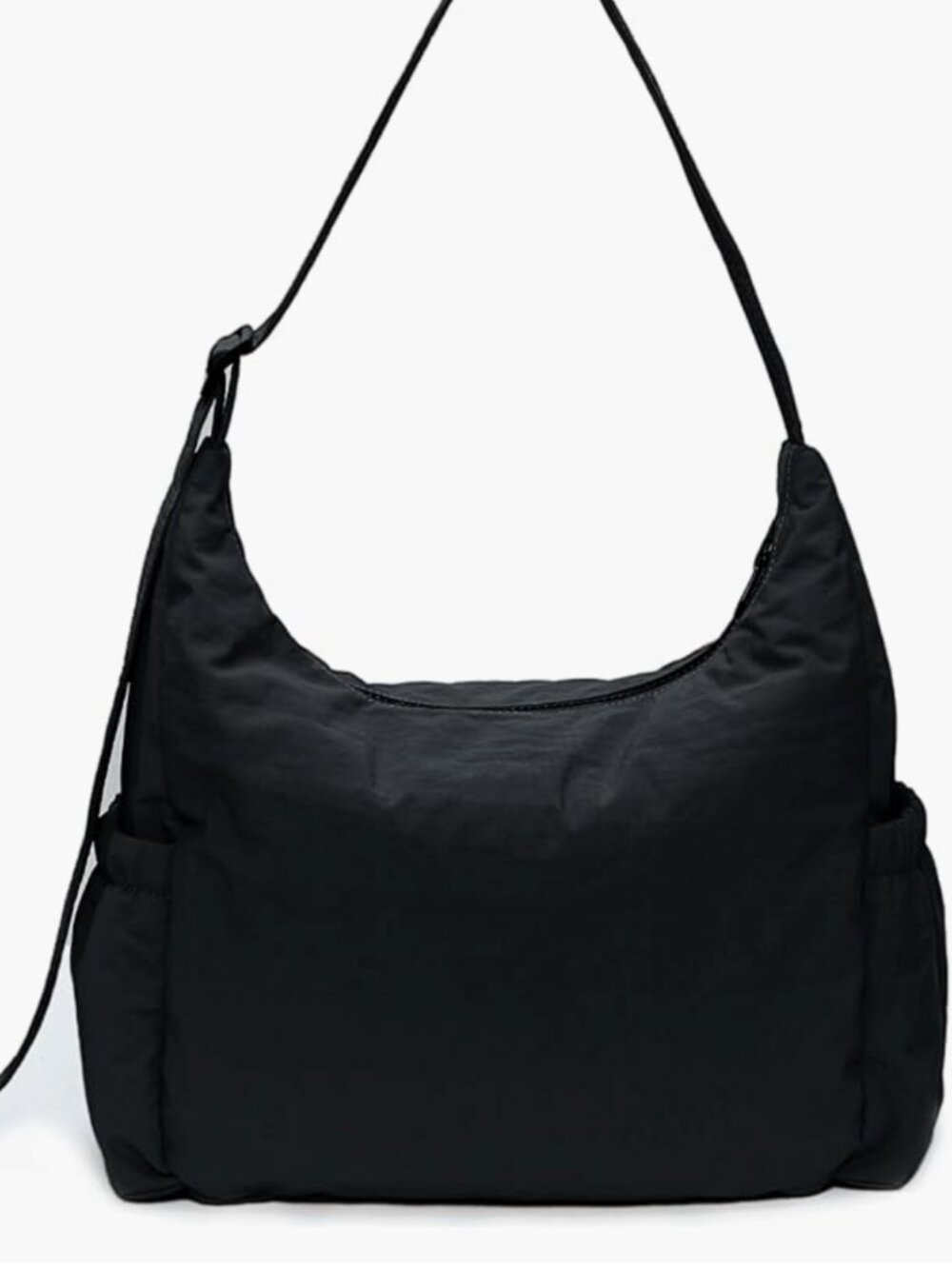 Black Nylon Hobo Extendable Adjustable Crossbody/Shoulder Bag/Handbag